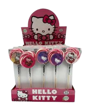 Hello Kitty Swirl Lollipop 50pcs x 30g JM Lollibon
