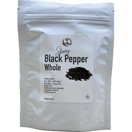 [90012] Black Pepper Whole 12 x 100g Ceypla