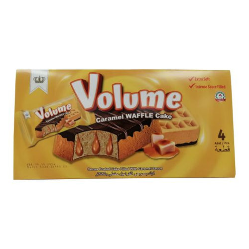 [43339] Volume Waffle Cocao Cake Caramel Sauce 24 x 160g