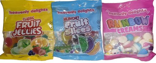 [NO SKU] SPECIAL OFFER Heavenly Delights Sweets 3 flavours 12 X 150G