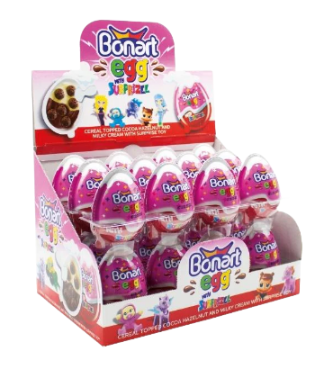 [14500] Princess Egg With Surprise Toy 24 x 20g JM Bonart
