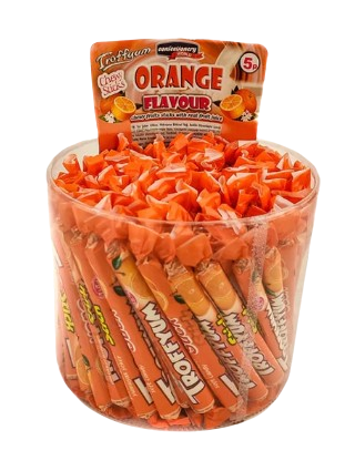 [23311] Orange Soft Candy Stick 120pcs 12 X 800g JM Troffyum
