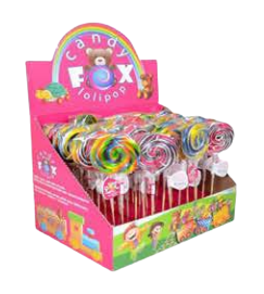 [11473] Lollipop Round Shape 48 x 30g JM Candy Fox