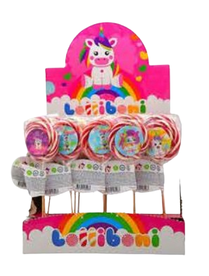 [NO SKU] Unicorn Swirl Lollipop 50pcs x 30g JM Lollibon