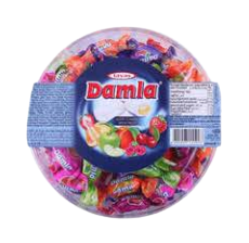 [£1.33 each - 11320] Assorted Sweets 12 x 250g Damla - HALF CASE