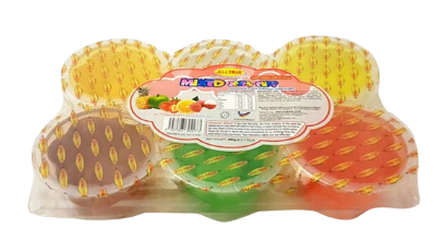 [14542] Jelly Cup Mixed Flavours 6 cups x 80g (12 x 480g) Jellyman