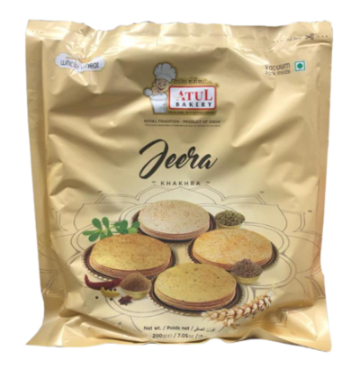 [KJER200] OUT OF DATE Jeera Khakhra - 200g - Atul Bakery (30 x 200g) (45p each)