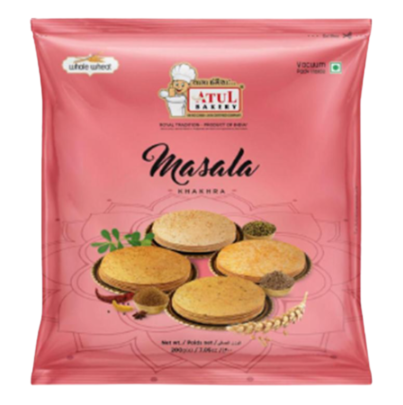 [KMAS200] OUT OF DATE Masala Khakhra - 200g - Atul Bakery (30 x 200g) (45p each)