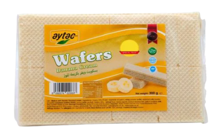[43285] Wafers With Banana Cream 14 x 250g Aytac