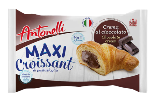 [NO SKU] Maxi Croissant Chocoalate Cream 16 x 80g Antonelli