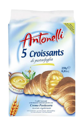 [93101] Dora Croissants Pastry Cream (pack of 5) 8 x 250g Antonelli