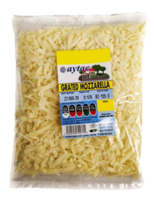 [NO SKU] Grated Mozzarella Cheddar 5 x 170g Aytac